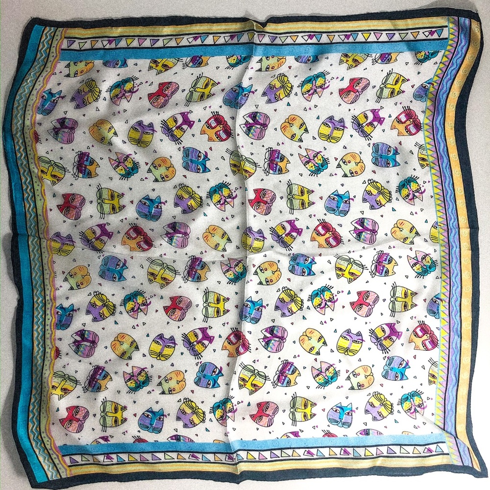 Women’s Square Silk Scarf - Special Design